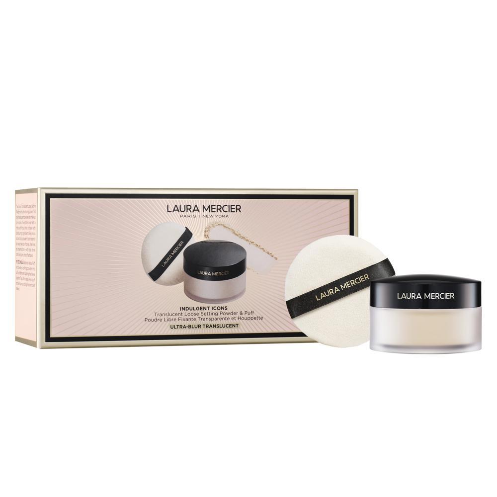 Laura Mercier Indulgent Icons - Ultra-Blur Translucent Loose Setting Powder + Puff (Worth £61)